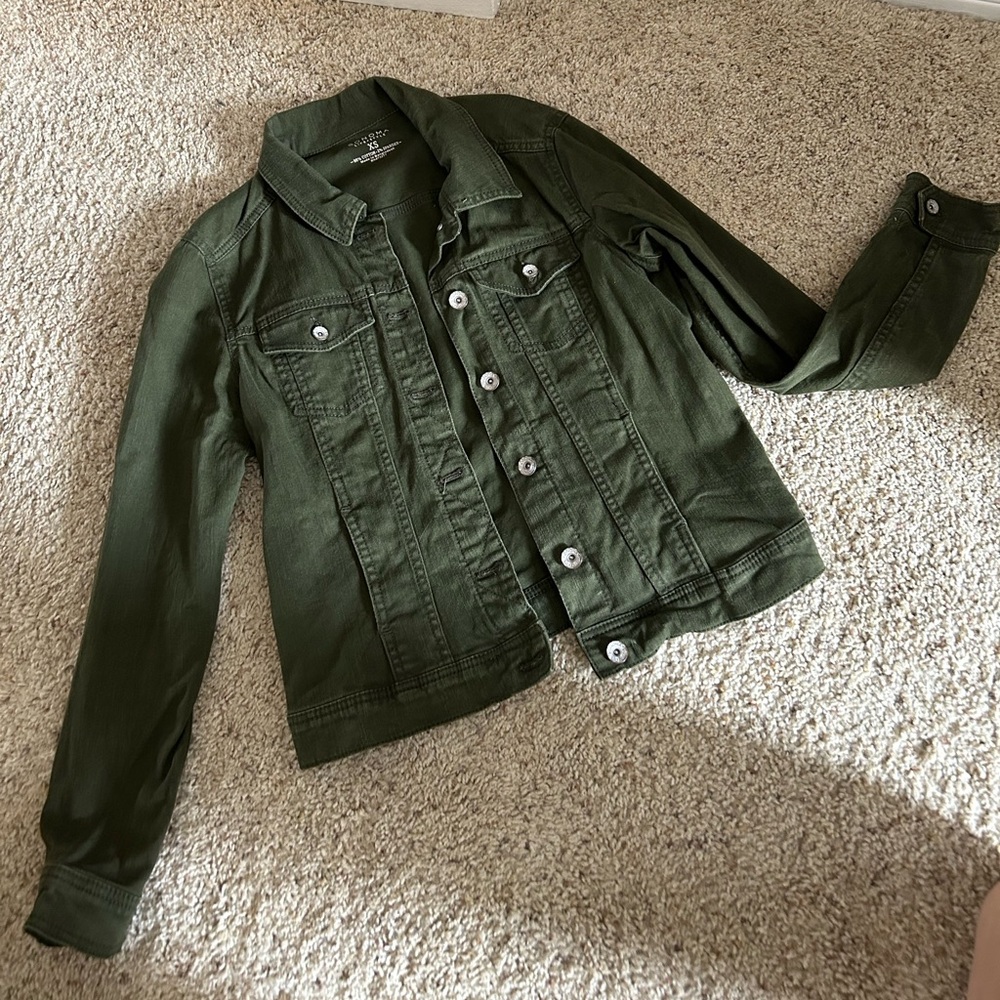 Sonoma lifestyle olive green Jean jacket